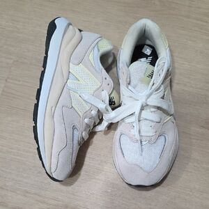 New Balance Cream and Yellow Athletic Shoes